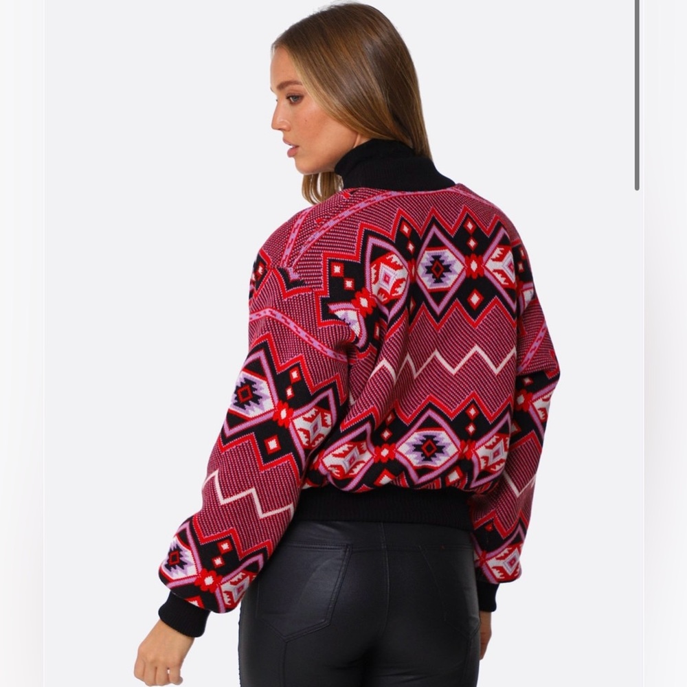 Hayley Menzies Chepstow Wool Bomber Sweater Jacket - Picture 3 of 14